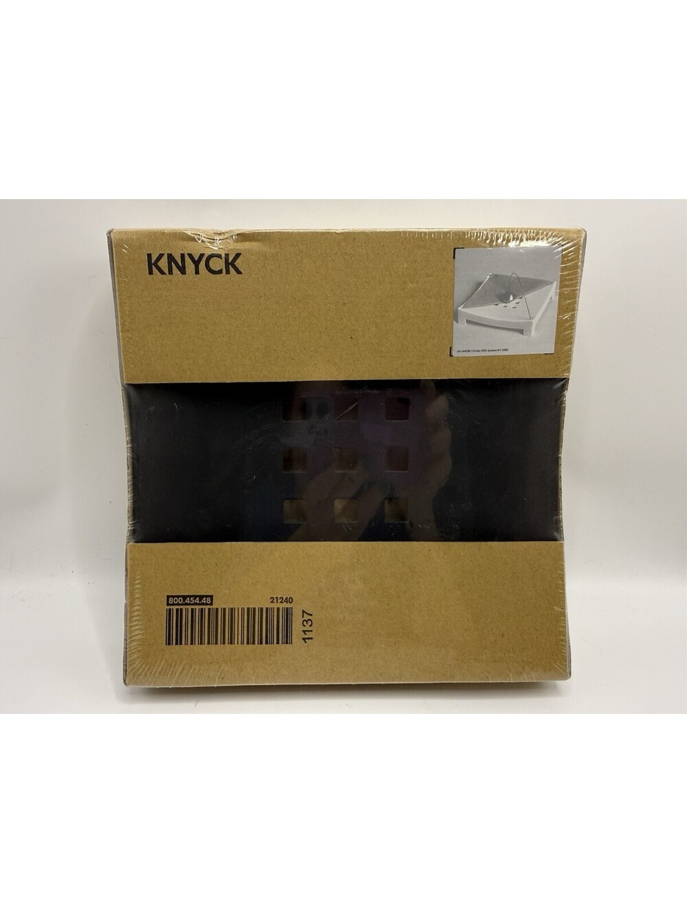 IKEA KNYCK Napkin Holder Black NIB